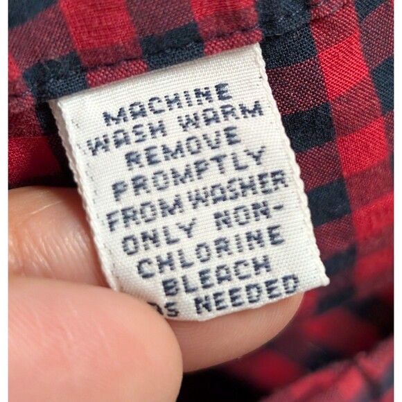 Vintage Polo Ralph Lauren Size L Caldwell Shirt Pocket Cotton Plaid 90s USA Made - Picture 5 of 7